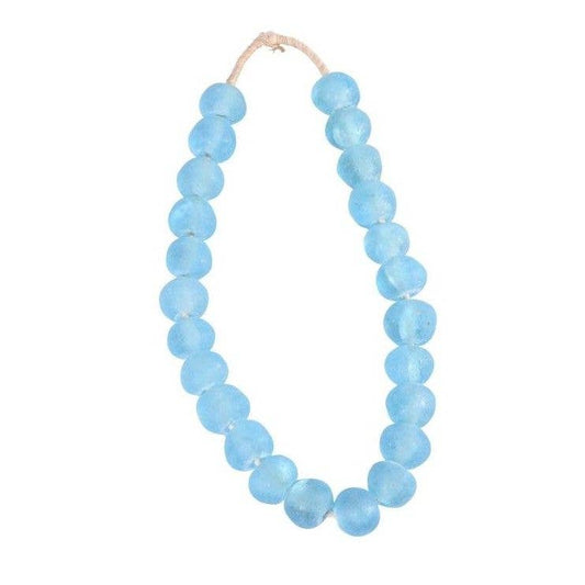 Vintage Sea Glass Bead- Aqua Blue