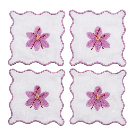 Purple Orchid Cocktail Napkins