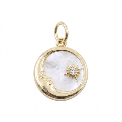 Mother of Pearl 24K Gold Filled Charms
