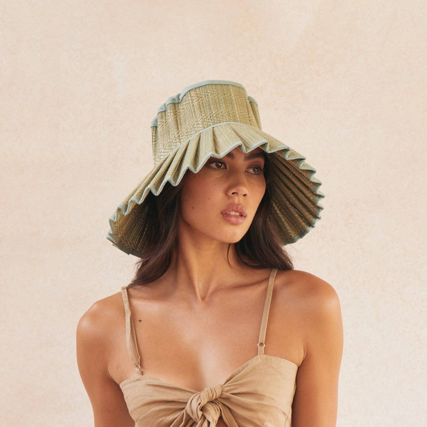 Capri Hat- Sea Foam Maxi