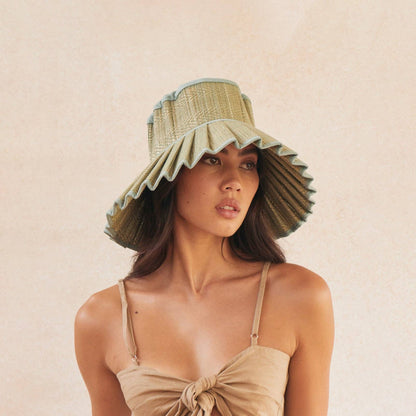 Capri Hat- Sea Foam Maxi