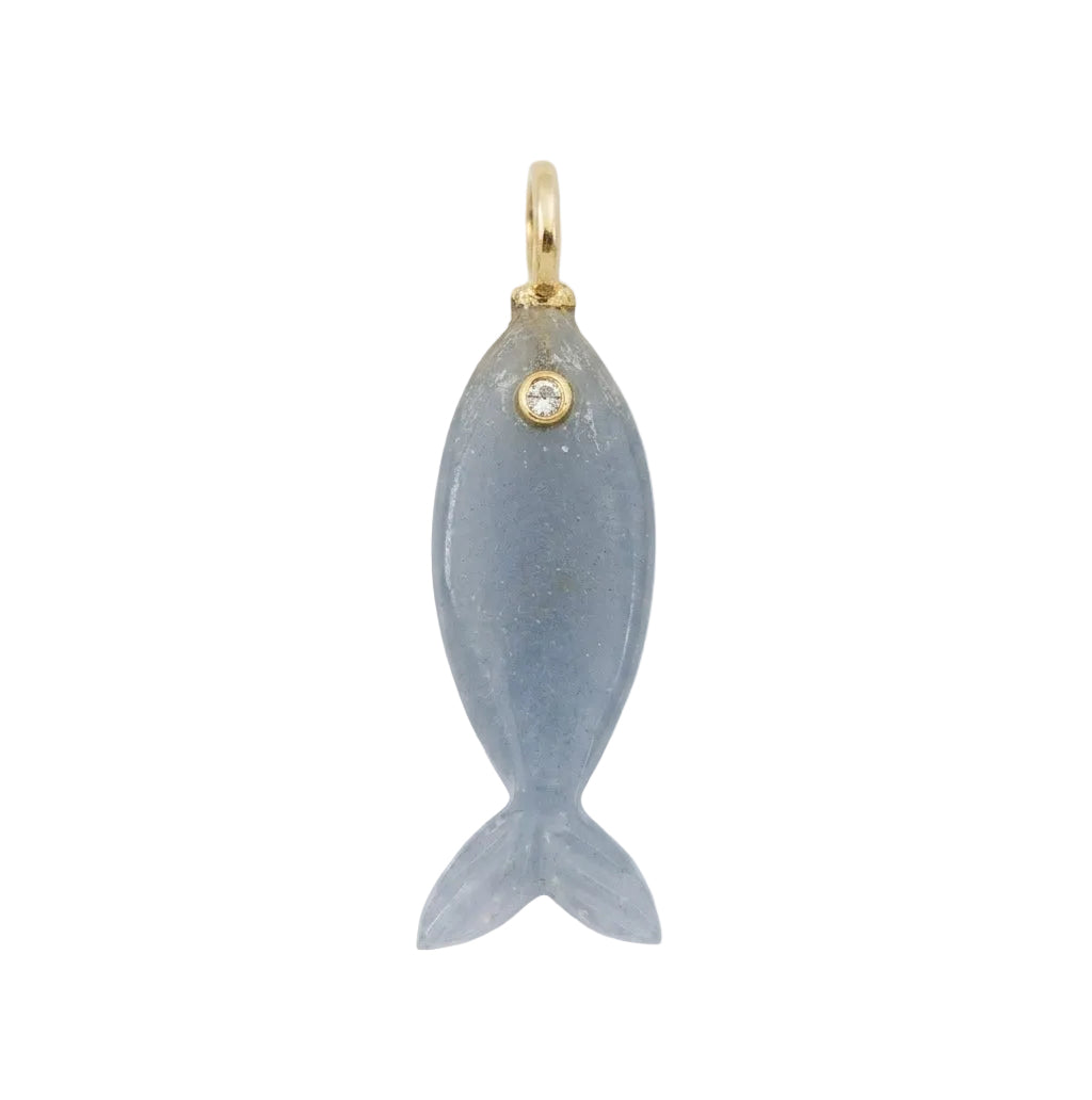 Mini Gemstone Fish Charms