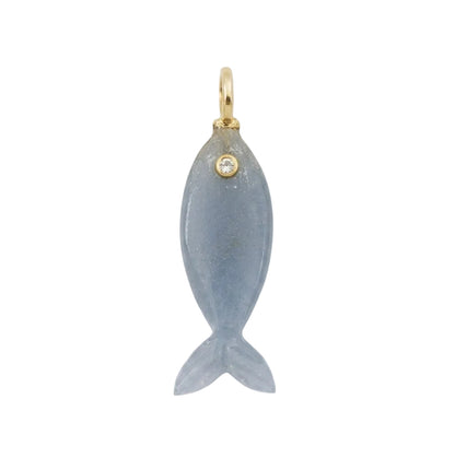 Mini Gemstone Fish Charms