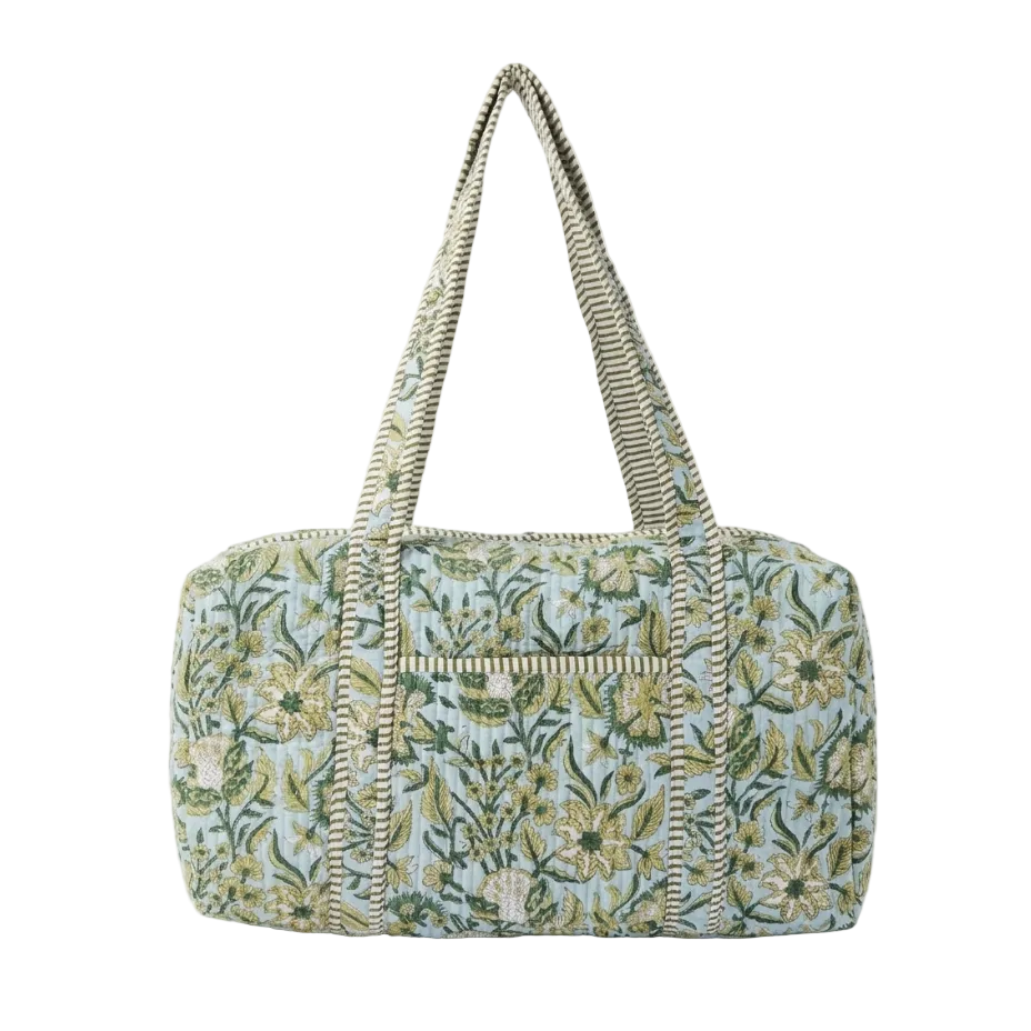 Block Print Weekender Bags