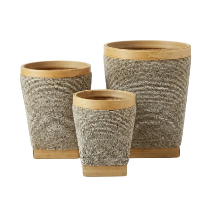Beaded Waste Basket Collection