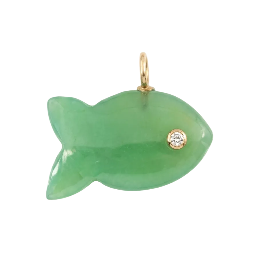 Gemstone Goldfish Charms
