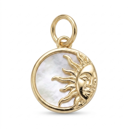 Mother of Pearl 24K Gold Filled Charms