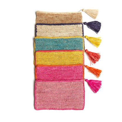 Raffia Pouches