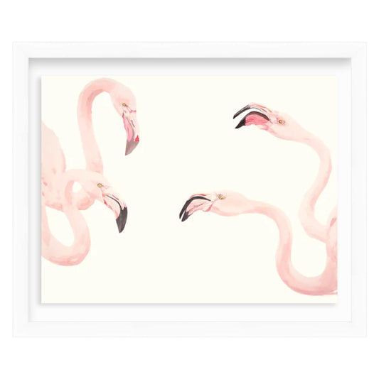 Flamingo Watercolor Print by Lizzi Connaughton