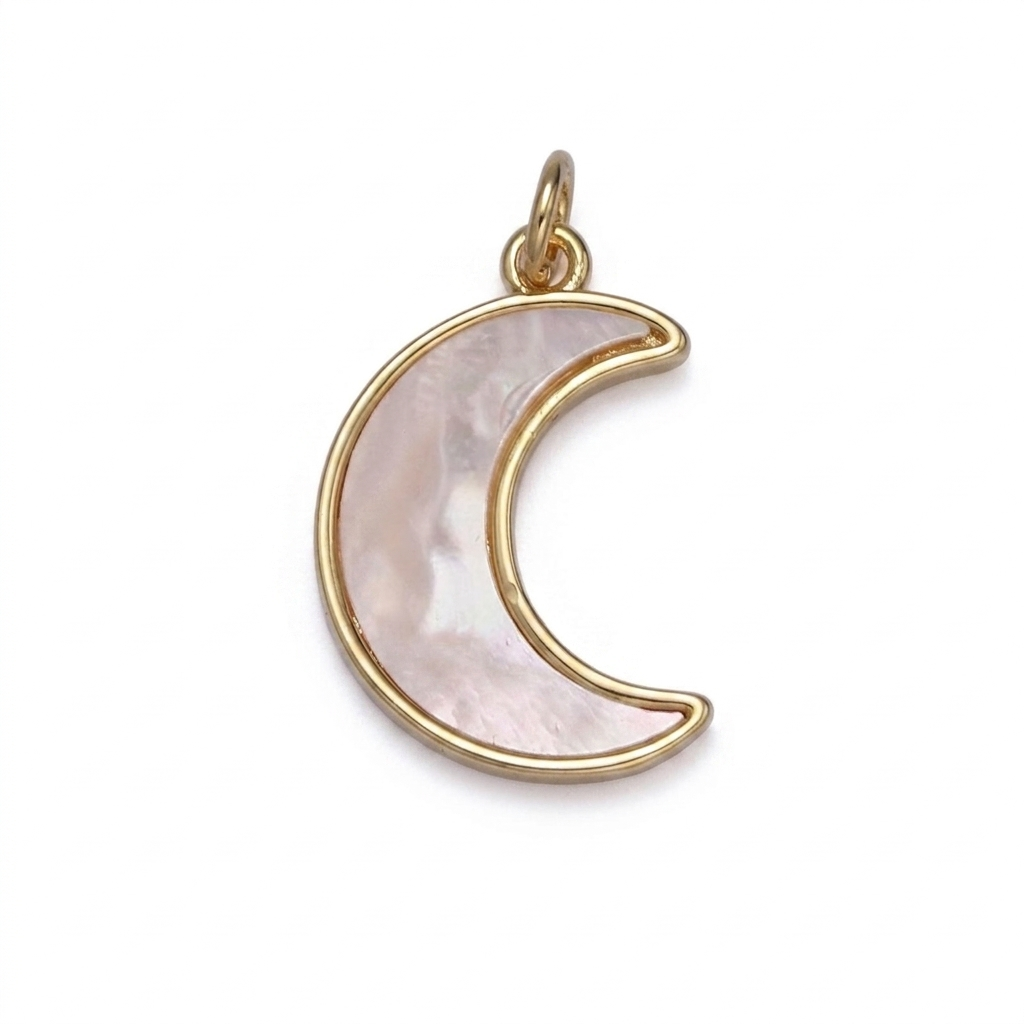 Mother of Pearl 24K Gold Filled Charms