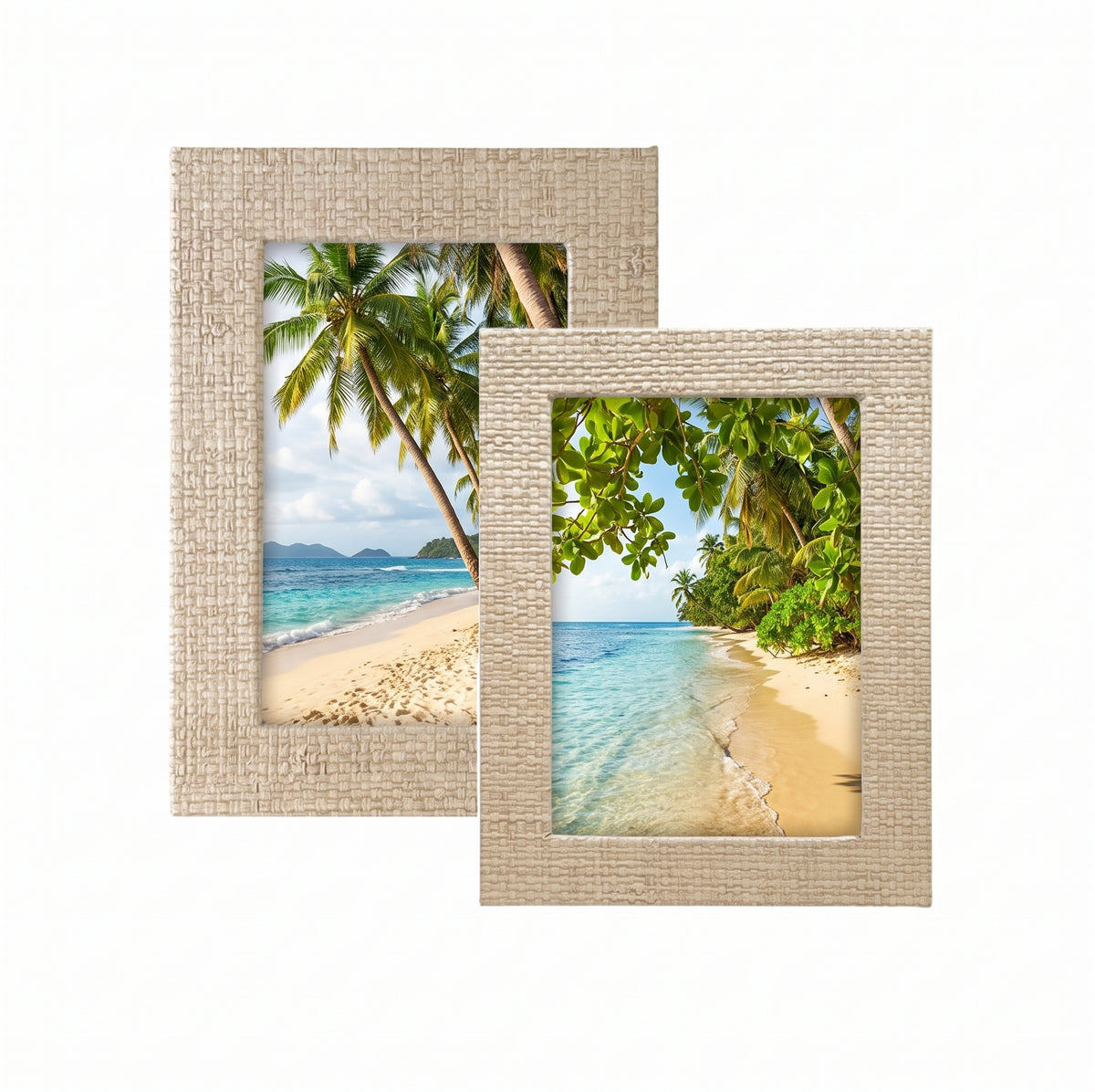 Faux Grasscloth Picture Frames
