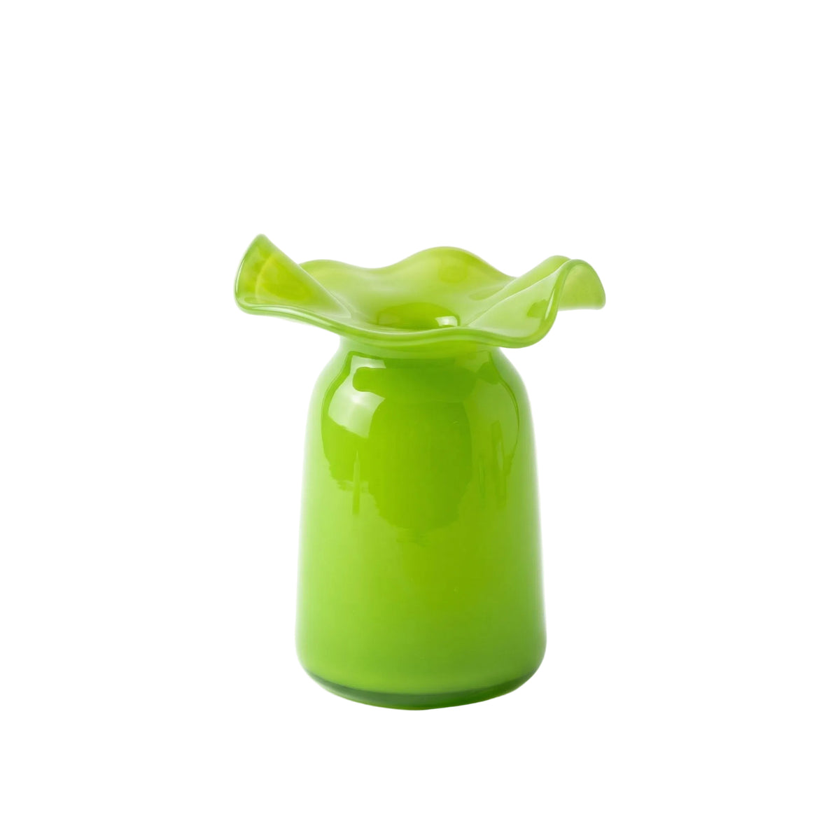 Glass Ruffle Vase Collection