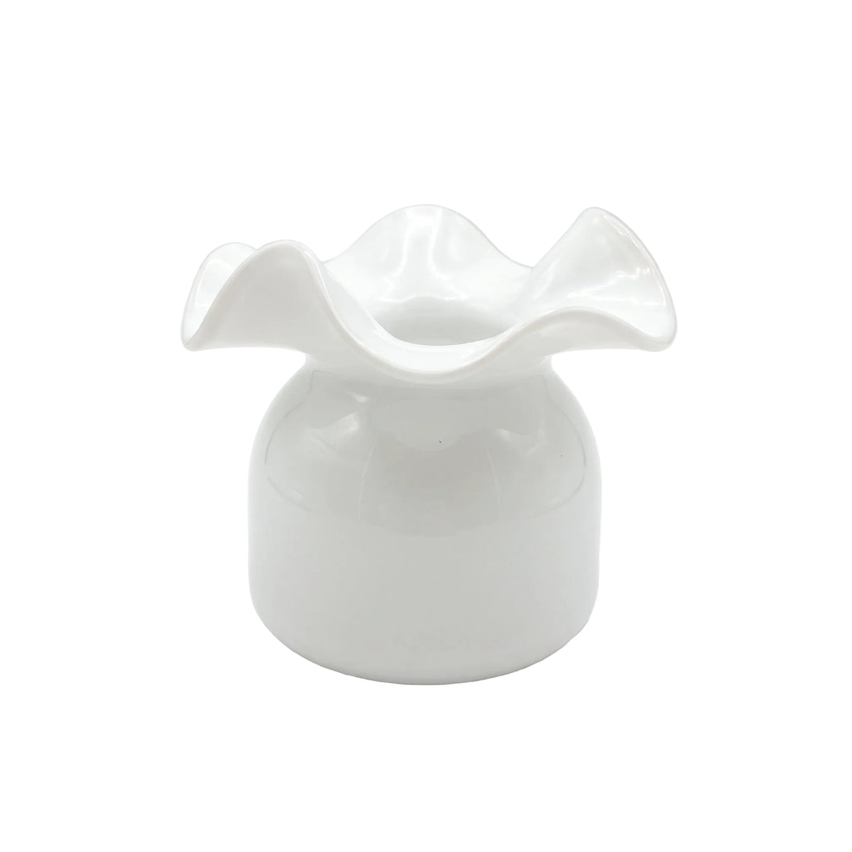 Glass Ruffle Vase Collection