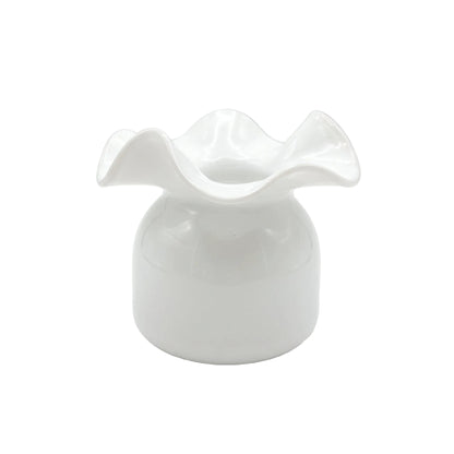 Glass Ruffle Vase Collection