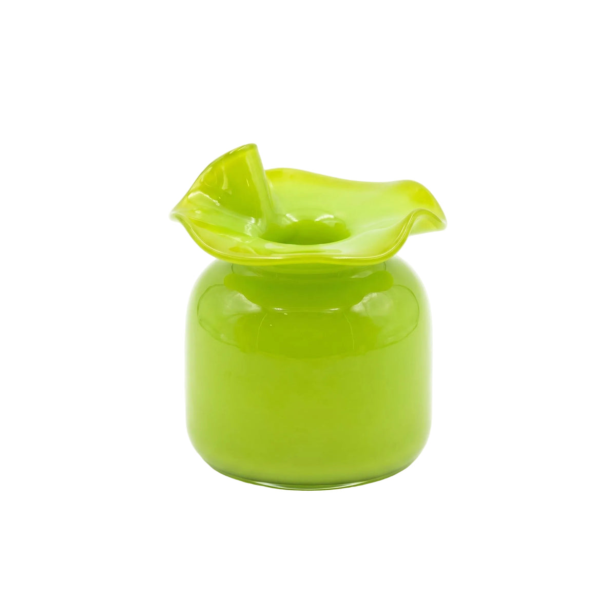 Glass Ruffle Vase Collection