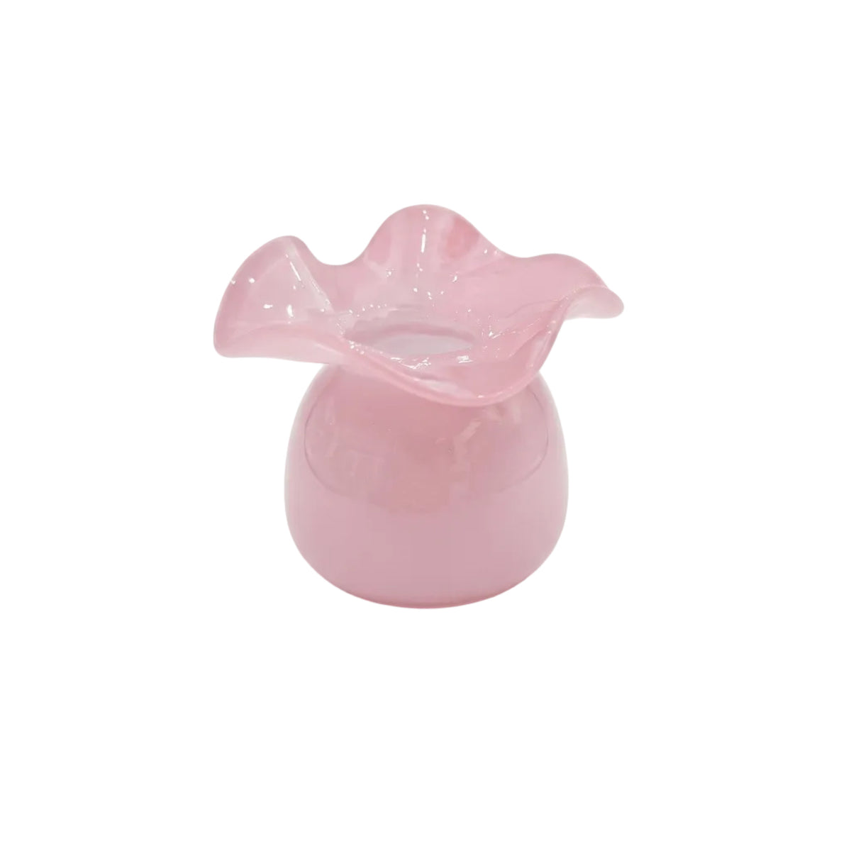 Glass Ruffle Vase Collection