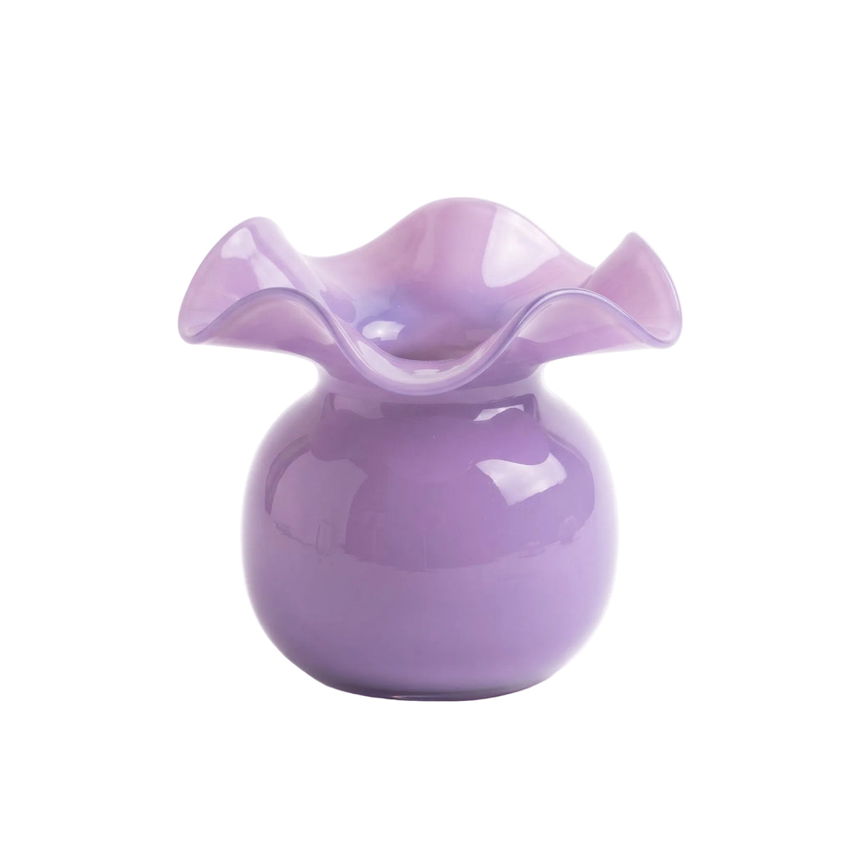 Glass Ruffle Vase Collection