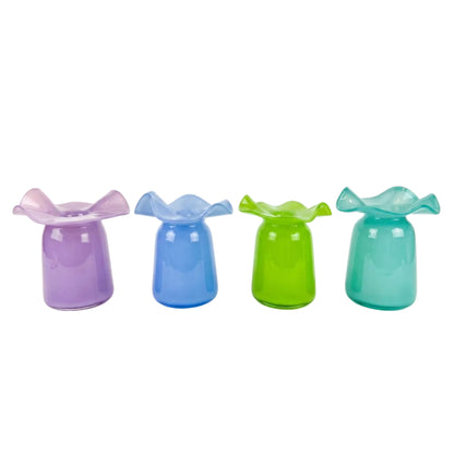 Glass Ruffle Vase Collection