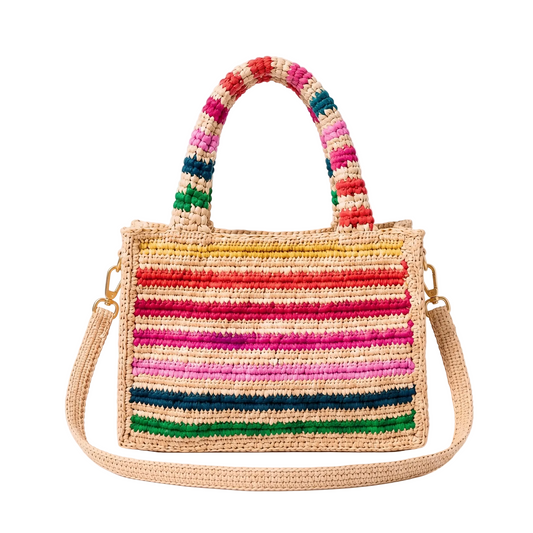Raffia Rainbow Bag