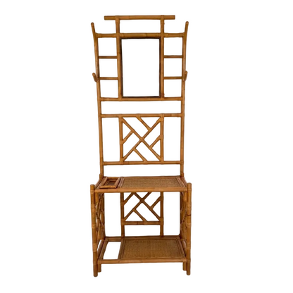 Rattan Chippendale Hall Tree