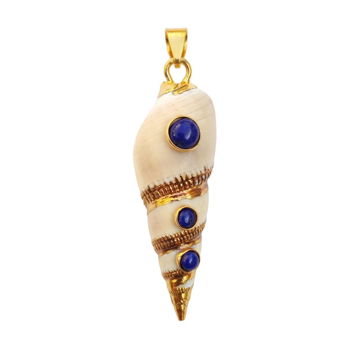 Auger Shell Inlay Pendants