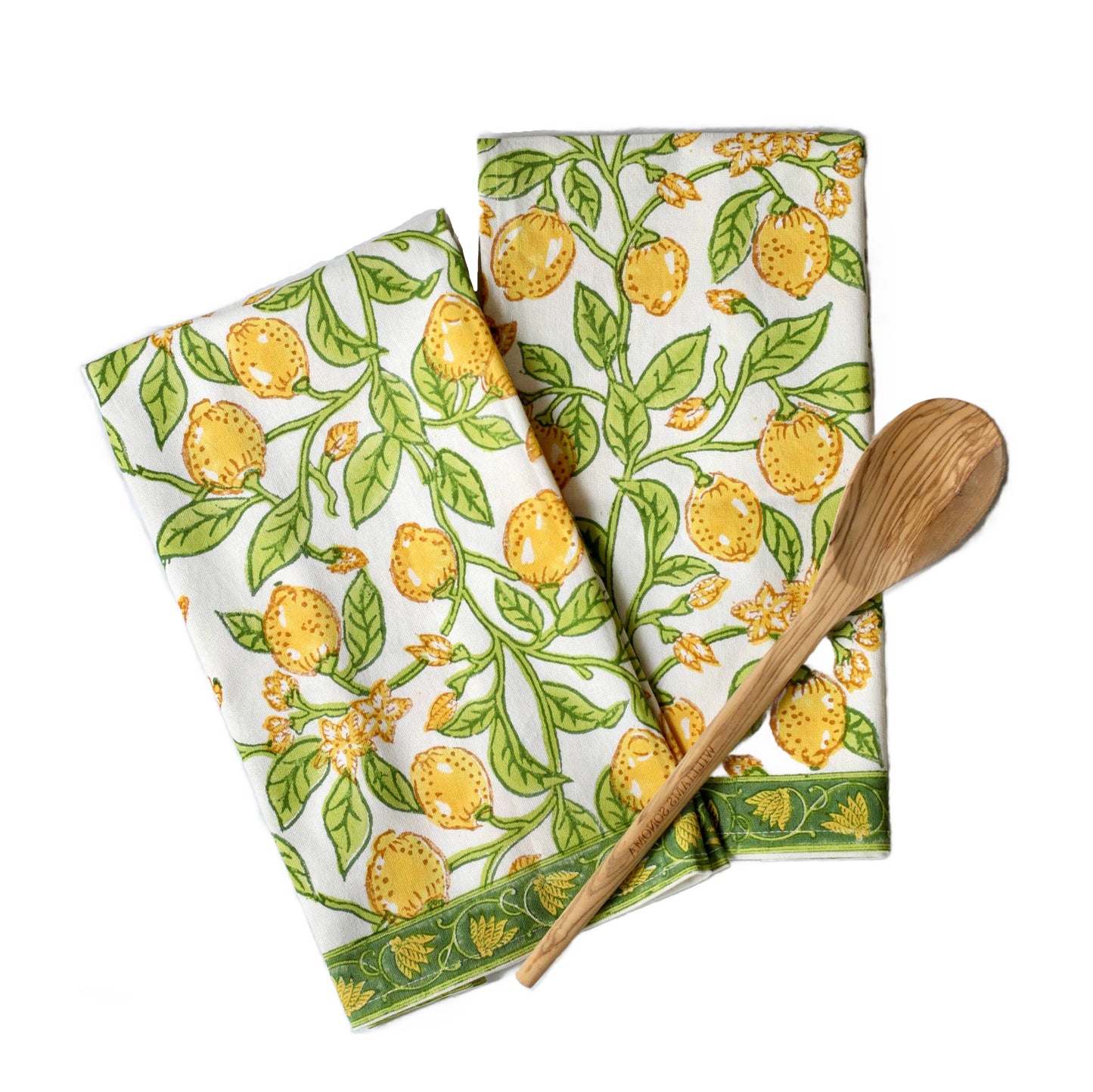 Lemon Kitchen Towels S/2