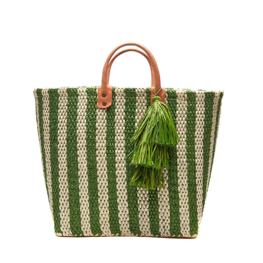 Sisal Tote Bag- Green