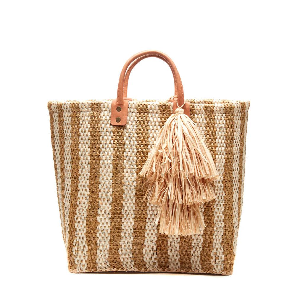 Sisal Tote Bag-Beige