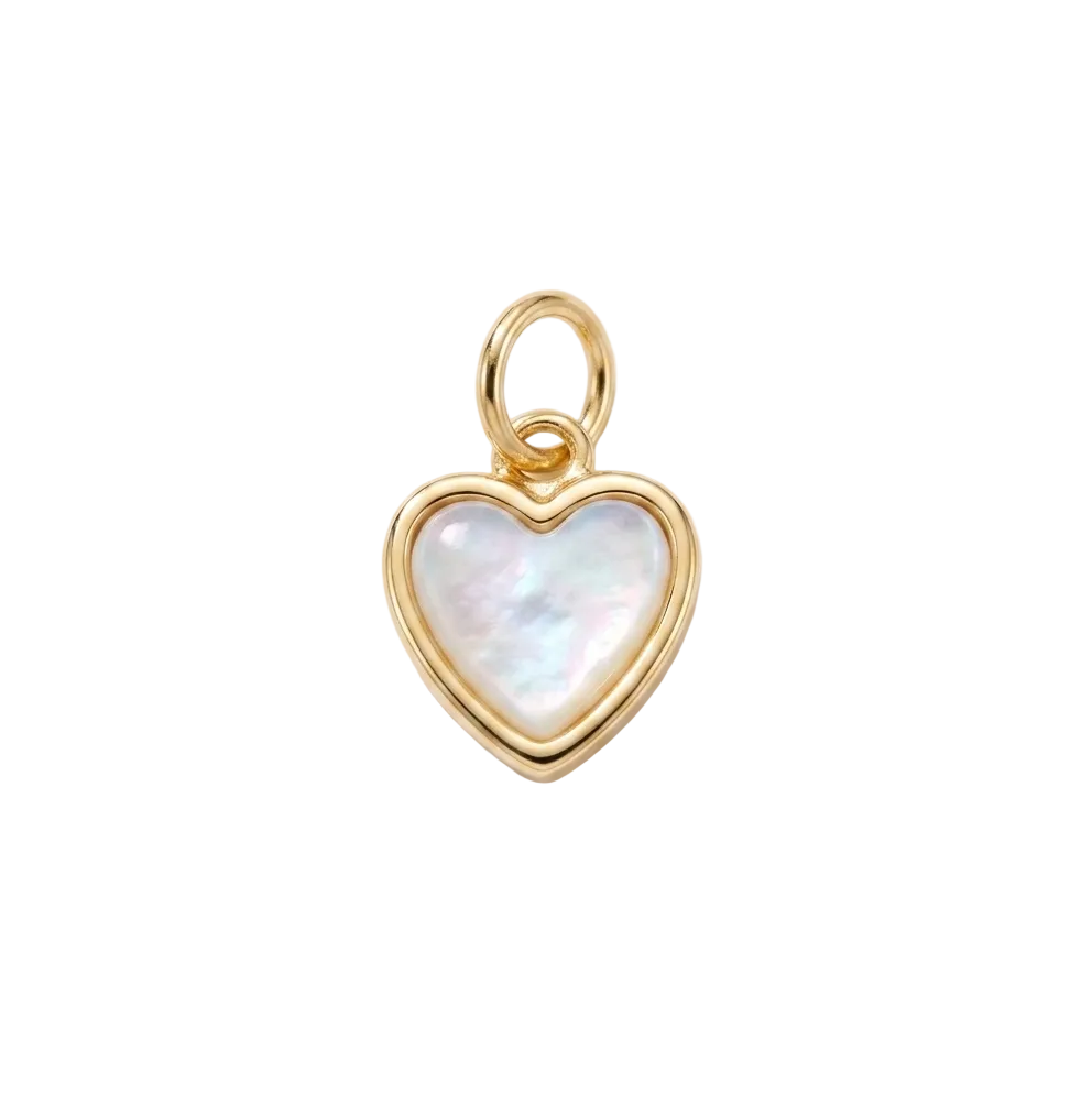 Mother of Pearl 24K Gold Filled Charms