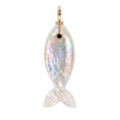 Mini Gemstone Fish Charms