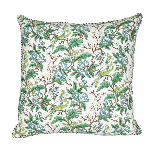 Parrot Block Print Pillow