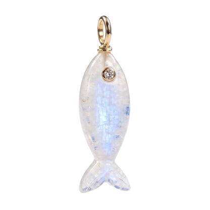 Mini Gemstone Fish Charms