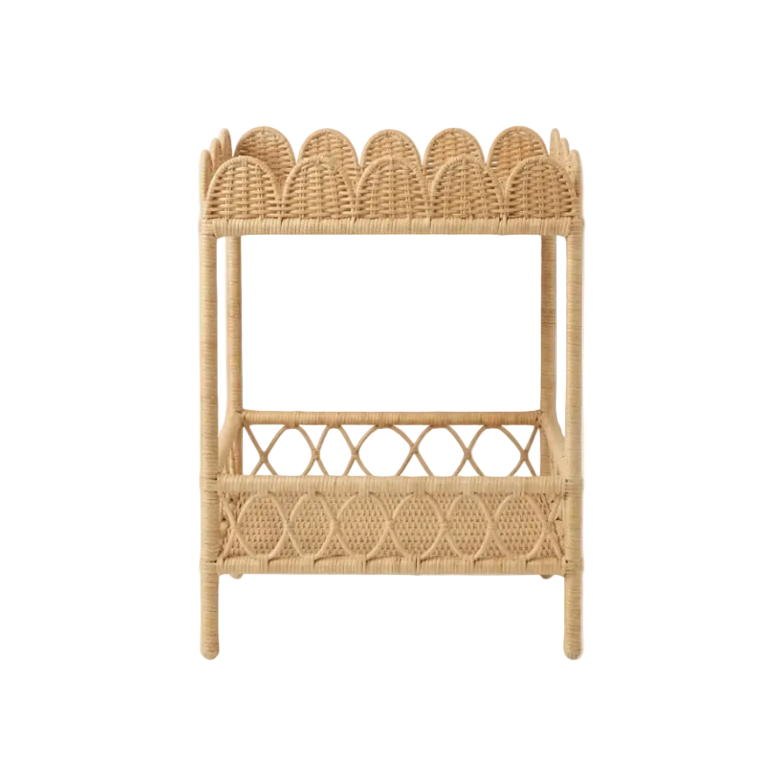 Scalloped Side Table
