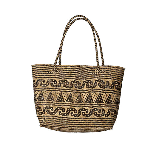 Rattan Beach Bag Motif