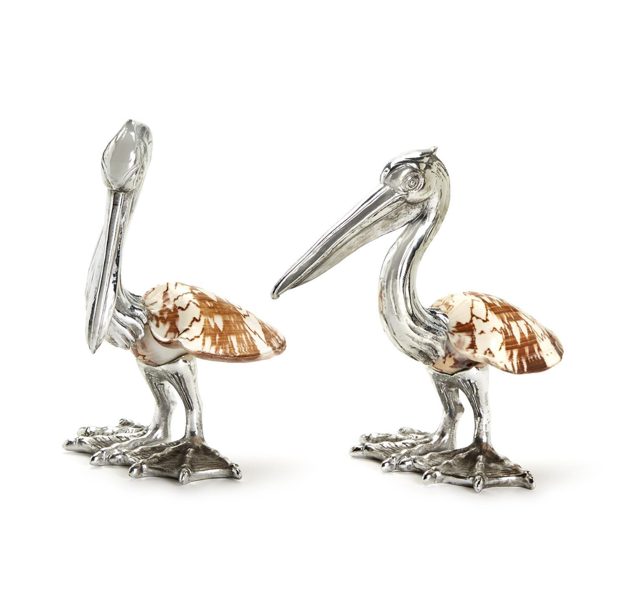 Shell Pelican Sculptures