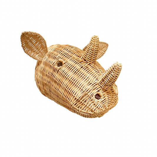 Wicker Rhino Wall Mount