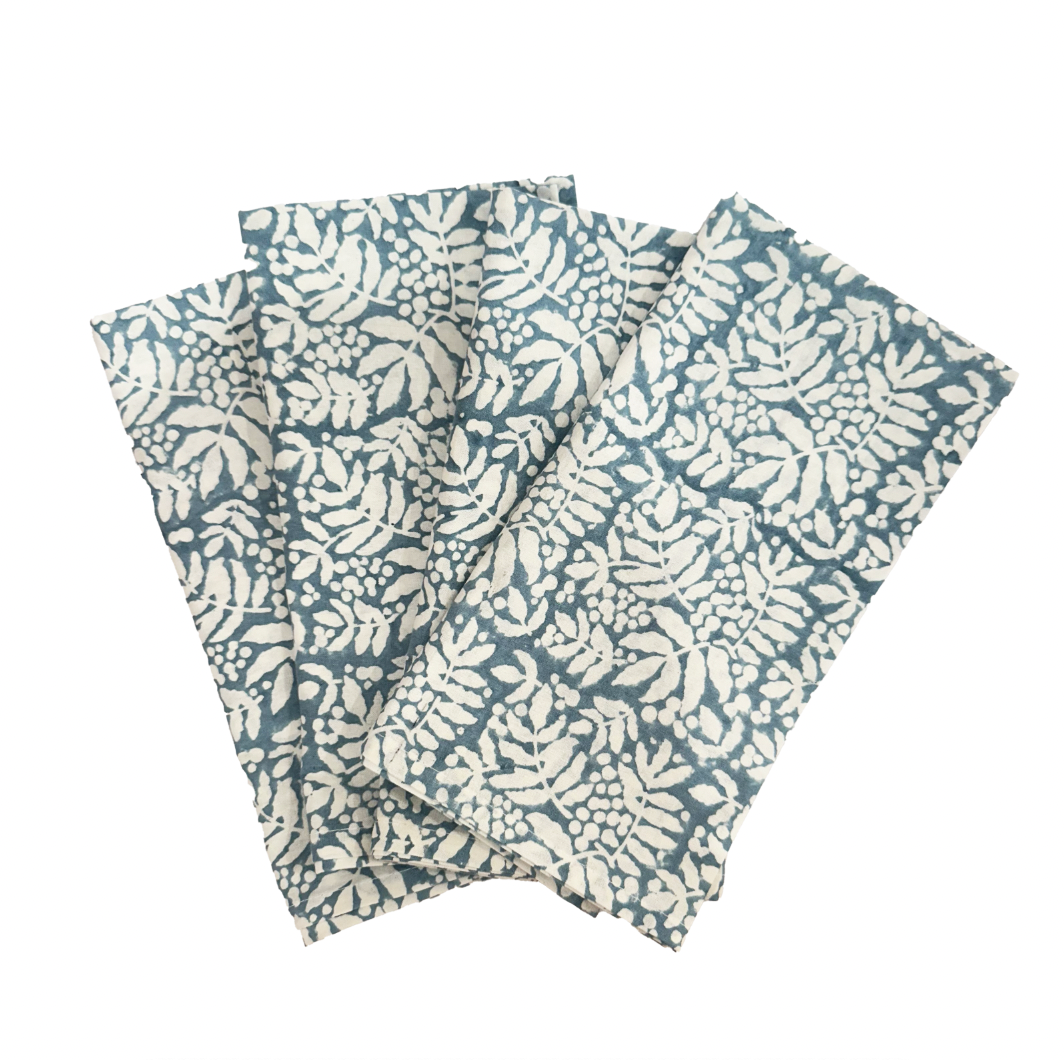 Napkins- Cerulean Garden S/4