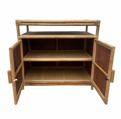 Rattan Media Console