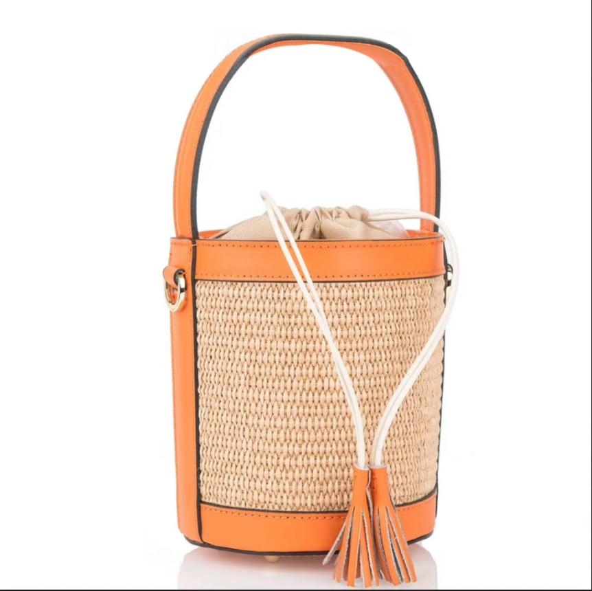 Raffia Leather Bag Collection
