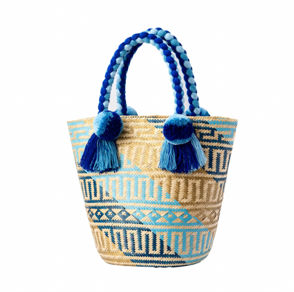 Wayuu Palm Bag Blue