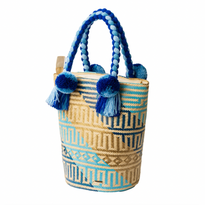 Wayuu Palm Bag Blue
