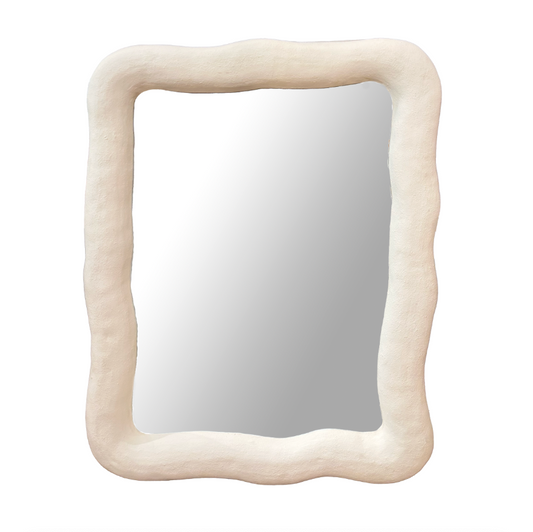 Wavy Plaster Mirror