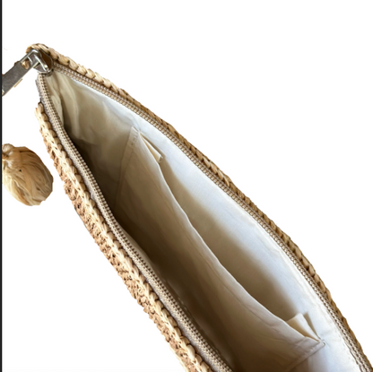 Crochet Raffia Pouch