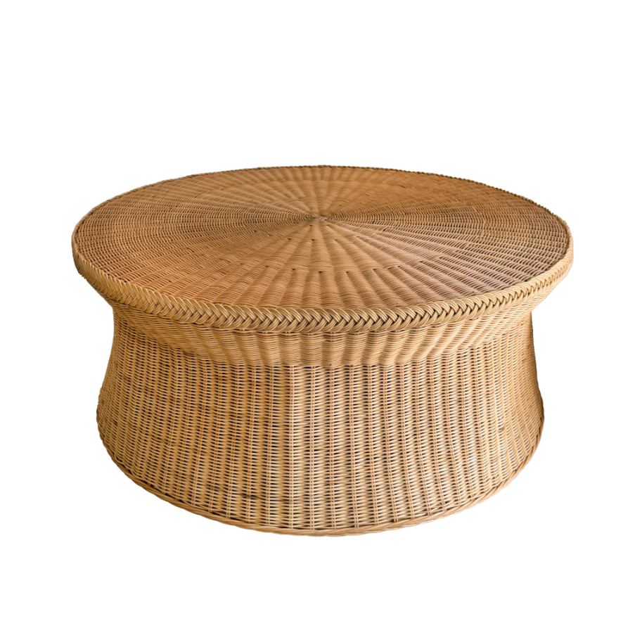 Braided Wicker Coffee Table