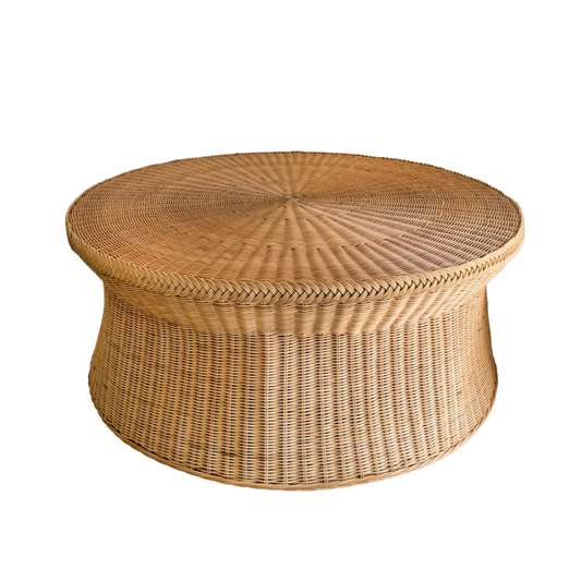 Braided Wicker Coffee Table