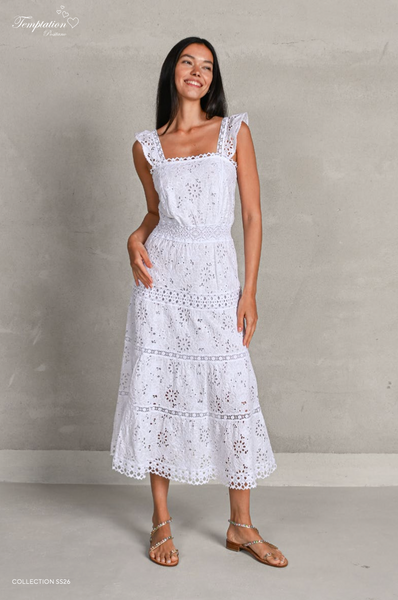 Paprika Midi Dress by Temptation Positano Medium