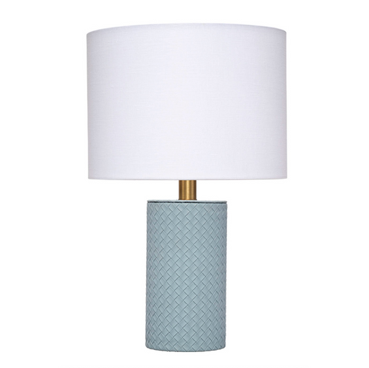 Mini Blue Leather Lamp