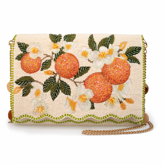 Sun Kissed Beaded Crossbody Bag