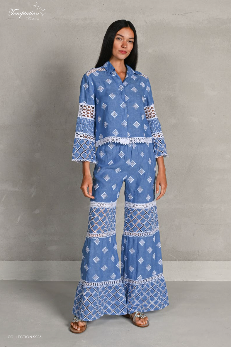 Senape Jean Pants by Temptation Positano
