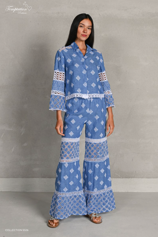 Senape Jean Pants by Temptation Positano